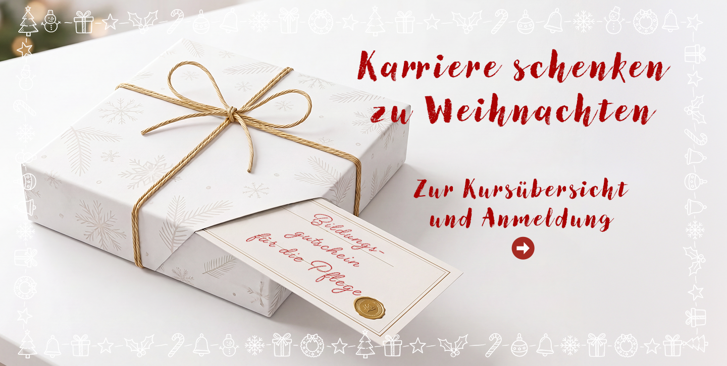 Karriere schenken zu Weihnachten: Bildungsgutschein für die Pflege